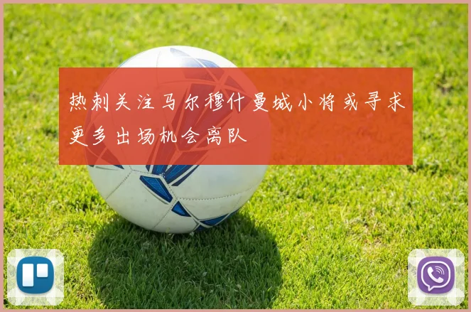 热刺关注马尔穆什曼城小将或寻求更多出场机会离队